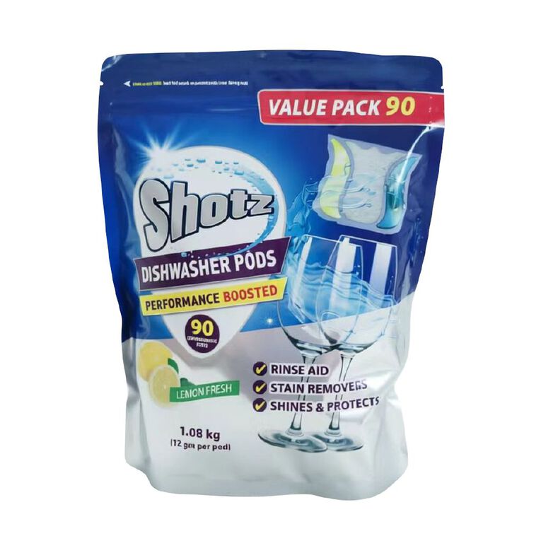 Shotz Dishwash Pods Bulk Pack 90s, , hi-res