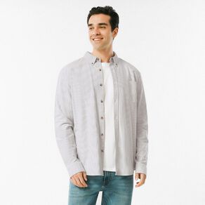 H&H Men's Long Sleeve Oxford Shirt