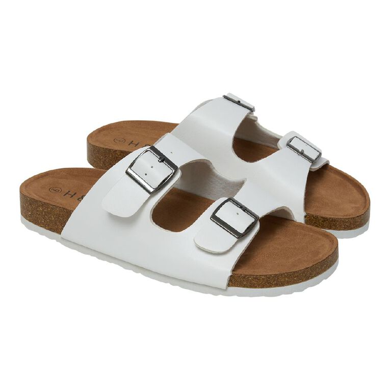 H&H Women's Rachel Sandals, White, hi-res