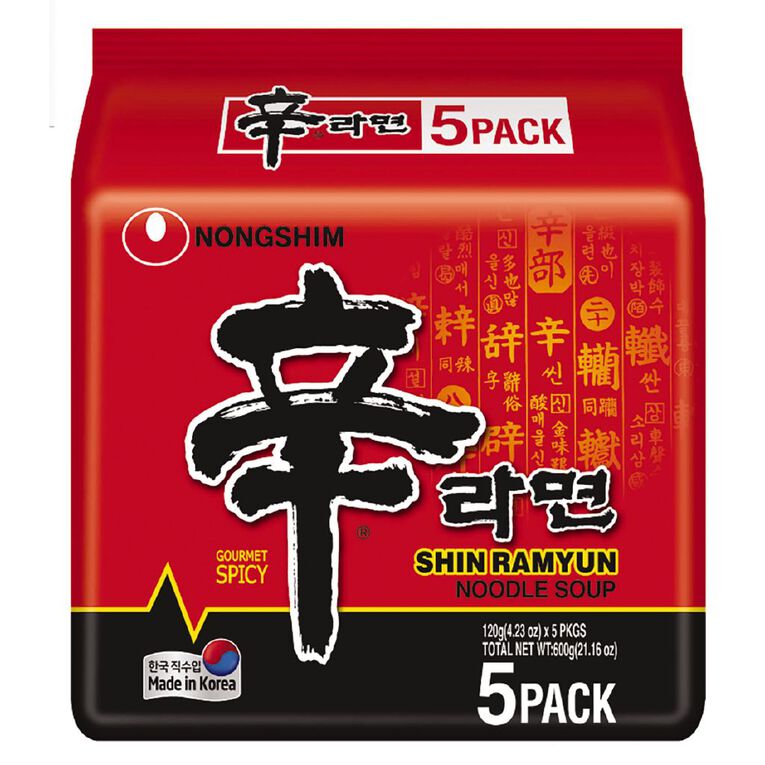 Shin Ramyun Noodles 5 Pack