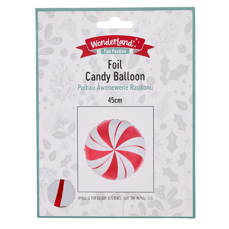 Wonderland Fun Festive Christmas Foil Candy Balloon, , hi-res
