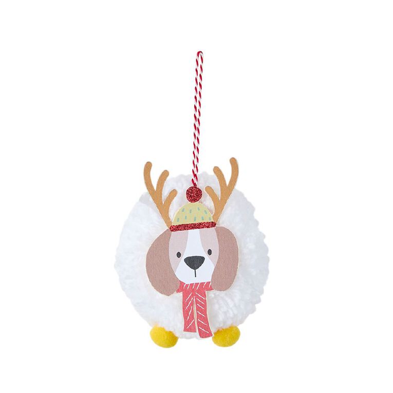 Wonderland Snowman/Dog Christmas Tree Decoration Assorted, , hi-res