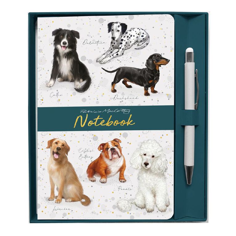 Patricia MacCarthy Dogs Notebook and Pen, , hi-res