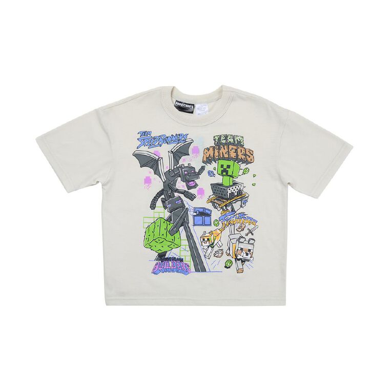 Minecraft Short Sleeve Tee, Cream, hi-res