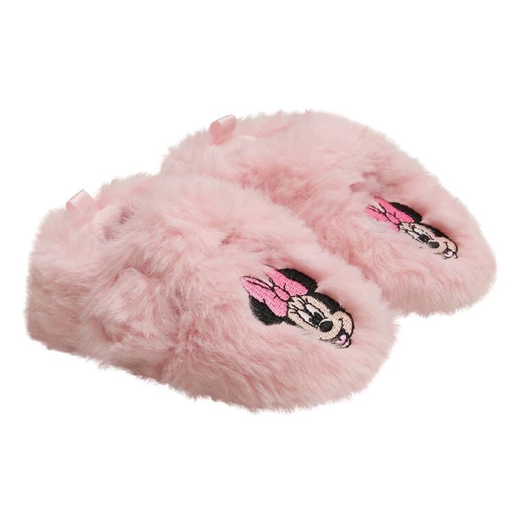 Minnie Mouse Infants' Slippers, Pink, hi-res