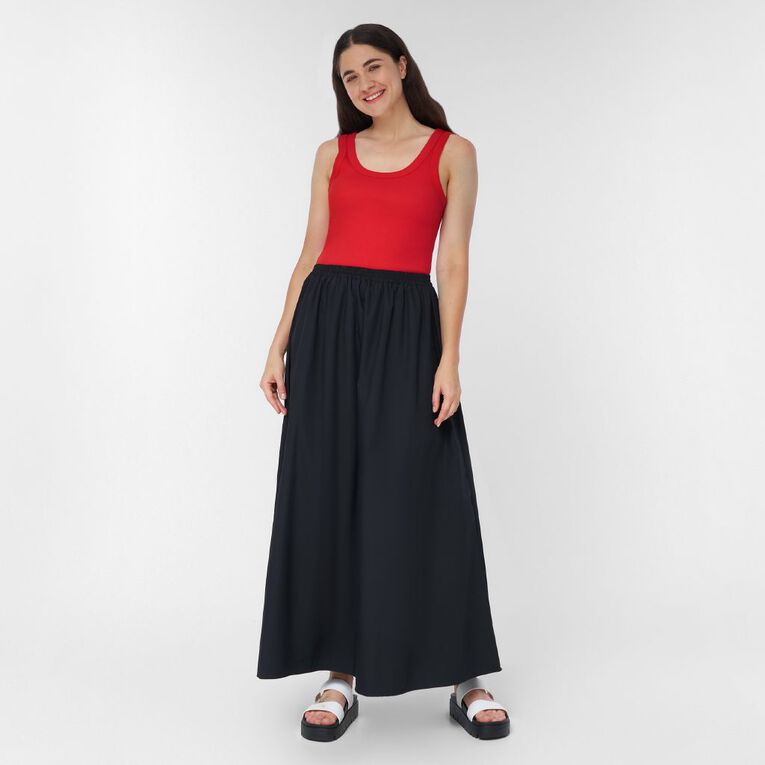 H&H Women's Rib Scoop Neck Tank, Red Mid, hi-res