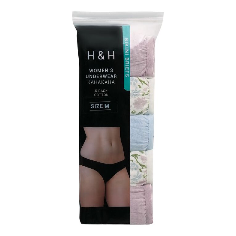 H&H Women's Bikini 5 Pack, Purple Light, hi-res