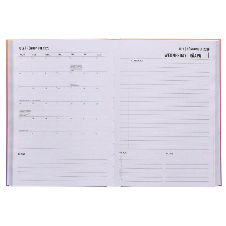 WS 2026 Diary Day to Page A5 Ombre, , hi-res