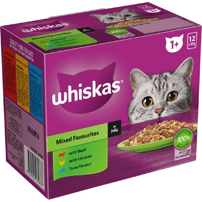 Whiskas Favourites Jelly 12 Pack 12 Pack