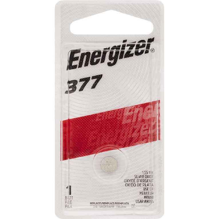 Energizer Silver Oxide Watch Battery 377BP1 1.5 Volt, , hi-res