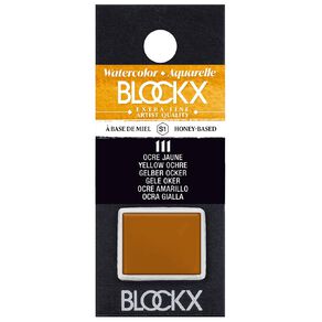 BLOCKX Watercolour Half Pan S1 111 Ochre Yellow Yellow