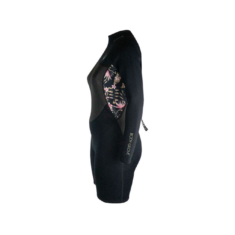 Body Glove Women's Long Sleeve Springsuit Black/Green Size 12, Black/Green, hi-res
