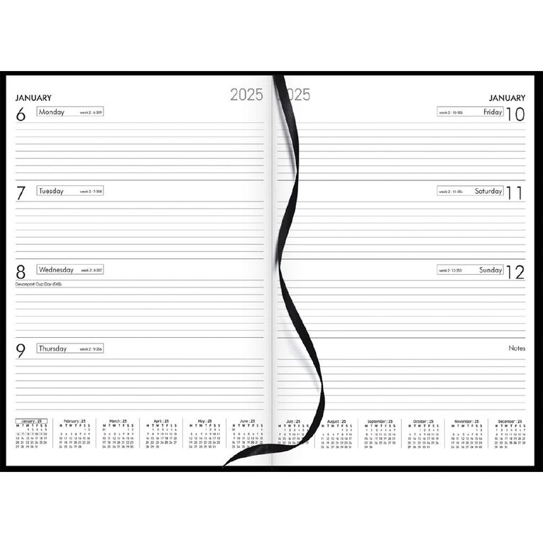 Collins 2027 Diary A43 Black, , hi-res