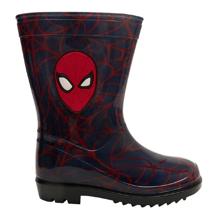 Spider-Man Junior Kids' PVC Gumboots, Blue, hi-res