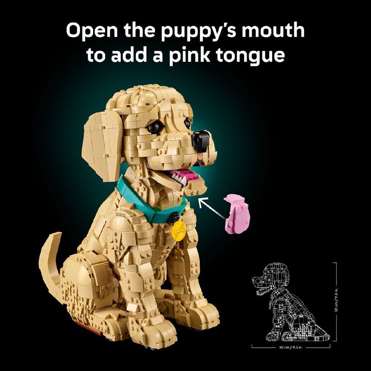 LEGO Icons Golden Retriever Puppy 11384, , hi-res