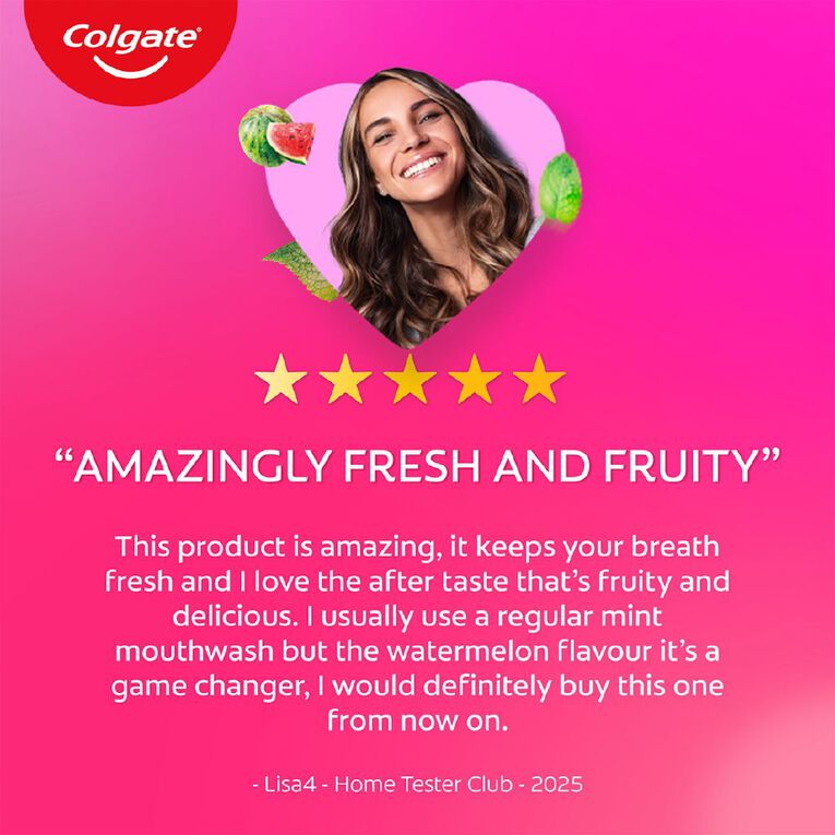 Colgate Max Fresh Watermelon Mint Mouthwash 500ml, , hi-res