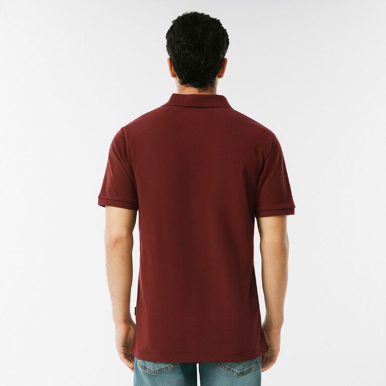 H&H Men's Pique, Red Dark, hi-res