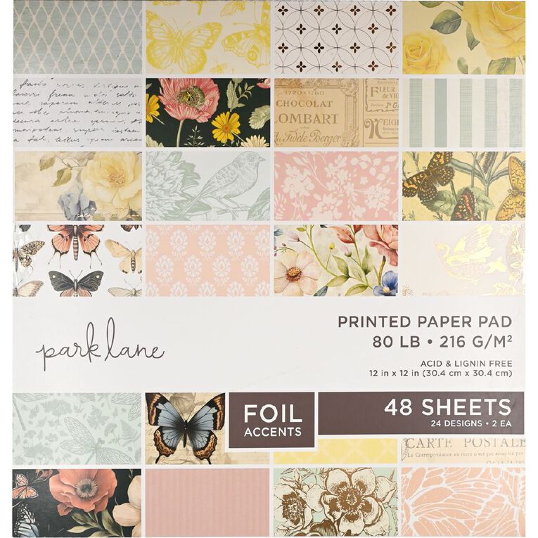 Park Lane 12 x 12 inch Mariposa 48 Sheet, , hi-res