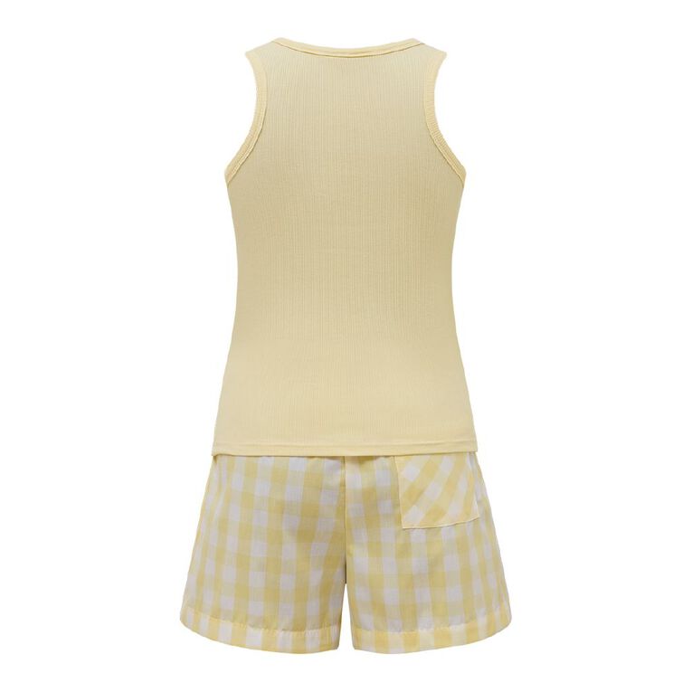 Winnie the Pooh Tank and Short Pyjama Set, Yellow Light, hi-res