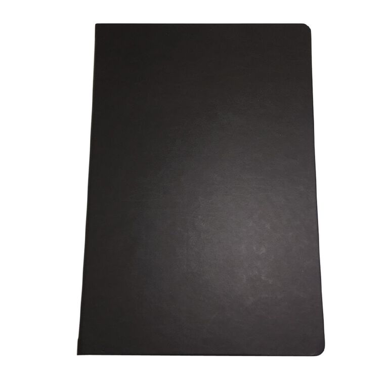 WS Hardcover PU Notebook Black A5, , hi-res