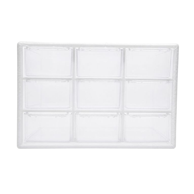 Uniti Plastic Storage Box with 9 Compartments, , hi-res