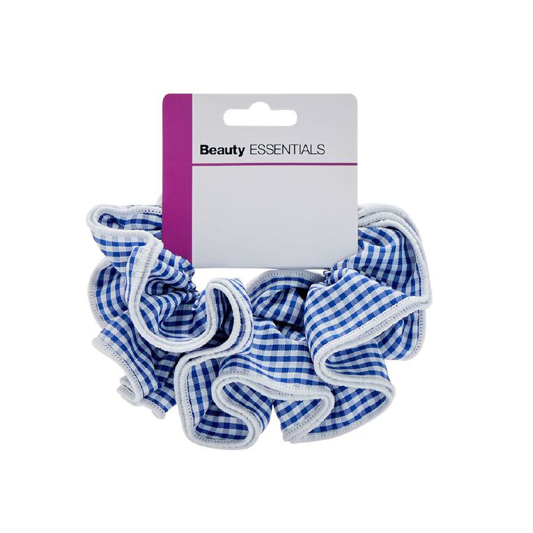 Beauty Essentials Blue Scrunchie, , hi-res