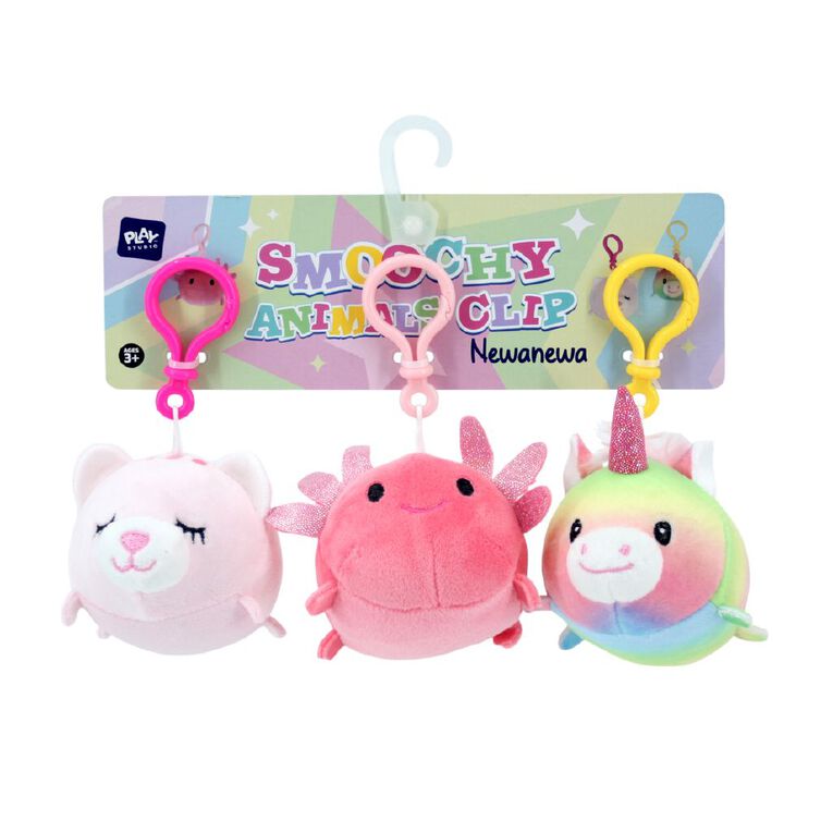 Play Studio Smoochy Pals Plush Animals 3 Pack, , hi-res
