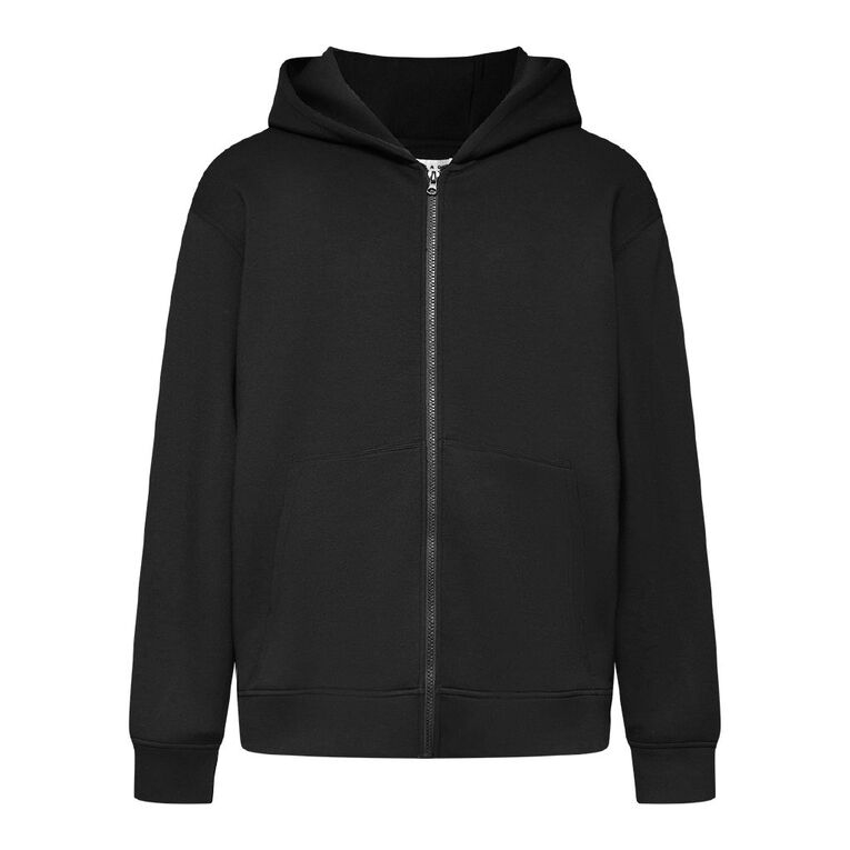 Garage Men's Zip-Thru Scuba Sweat, Black, hi-res