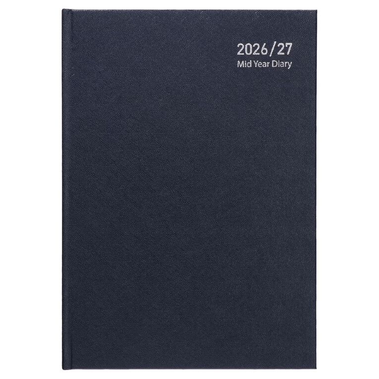 WS Mid Year Diary Navy Date To Page A4 26-27, , hi-res