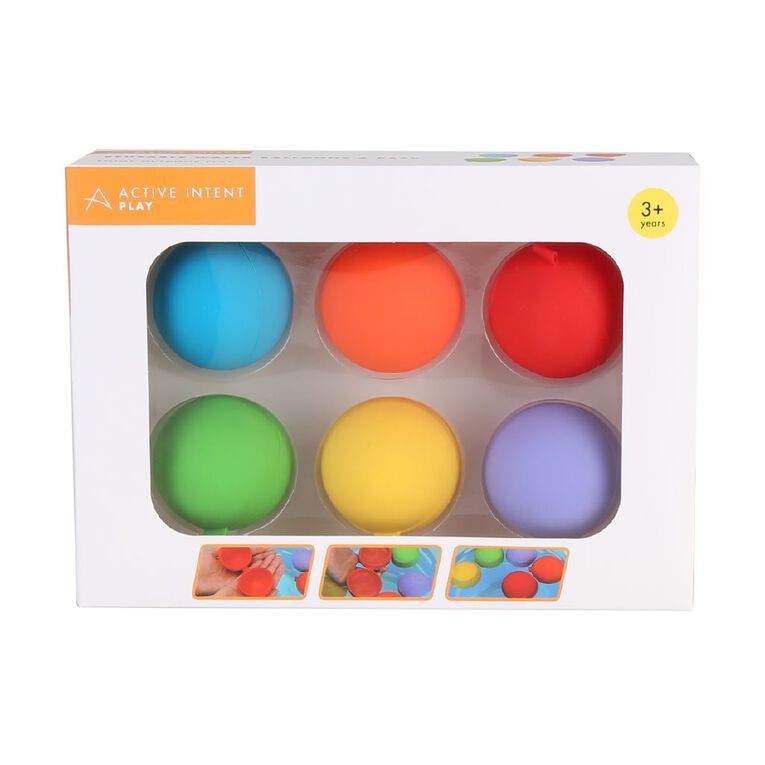 Active Intent Play Reusable Water Balloons 6 Pack, , hi-res