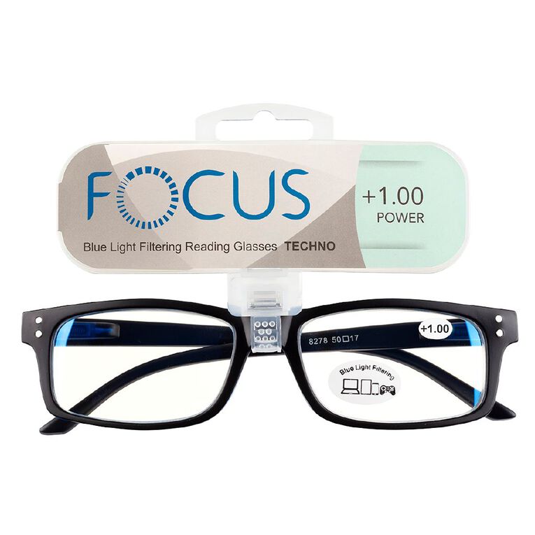 Focus Blue Light Filter Reading Glasses +1.00, , hi-res