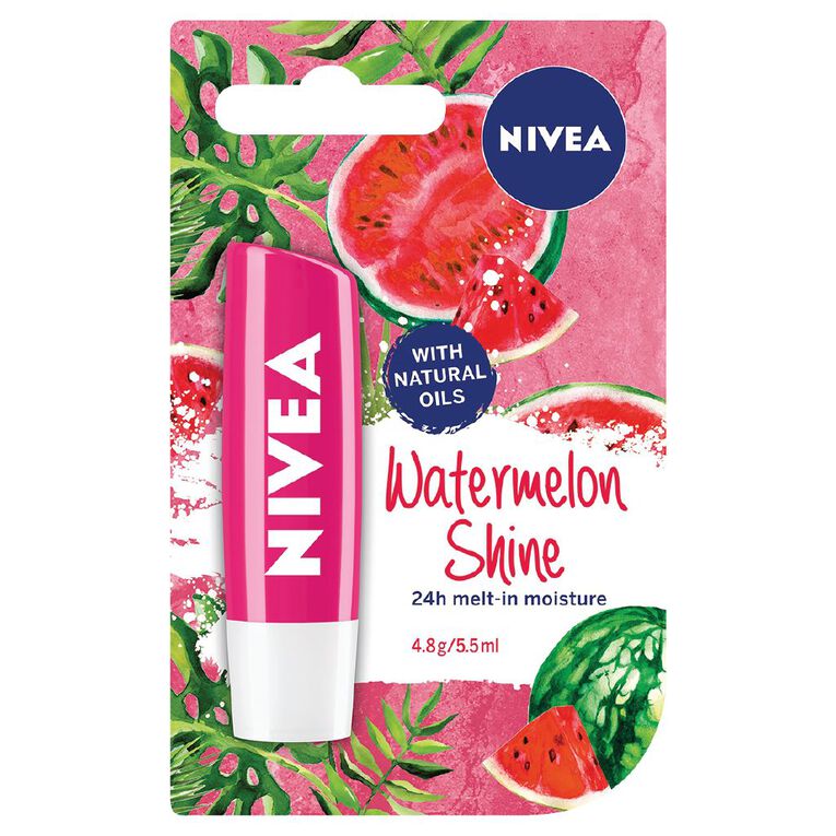 Nivea Watermelon Lip Balm 4.8g, , hi-res