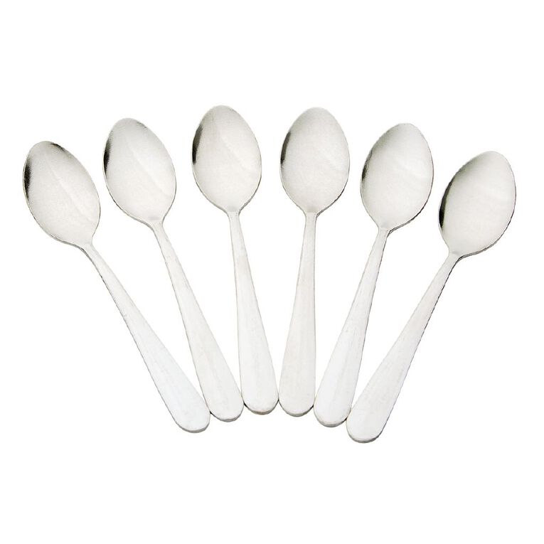 Living & Co Everyday Teaspoons Stainless Stainless Steel 6 Pack, , hi-res