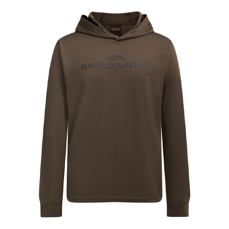 Back Country Adults' UPF50 Long Sleeve Hoodie, Green Dark, hi-res