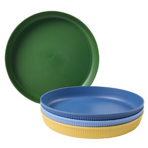 Living & Co Tropical Picnic Plates Multi-Coloured 4 Pack