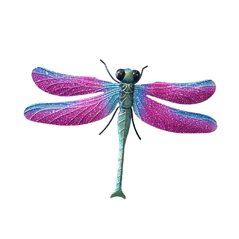 Kiwi Garden Metal Dragonfly Wall Art, , hi-res
