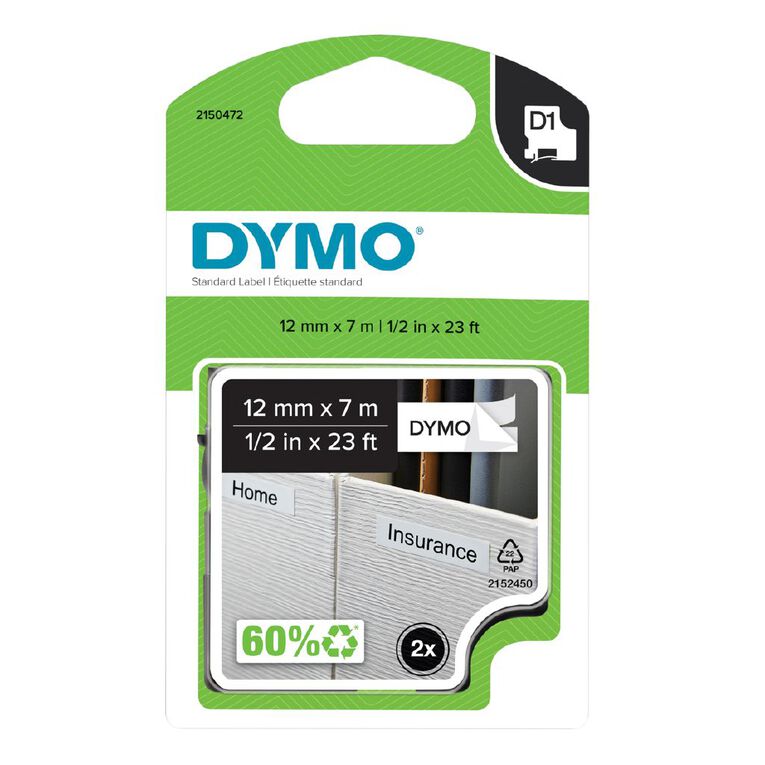 Dymo D1 Label Tape Pack of 2, , hi-res