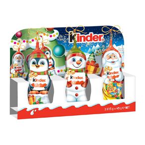 kinder chocolate santa 15g 3 pack