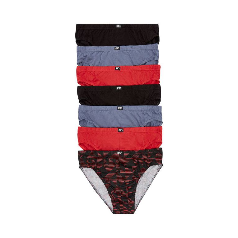 Rio Men's Briefs 7 Pack Red Dark The Warehouse