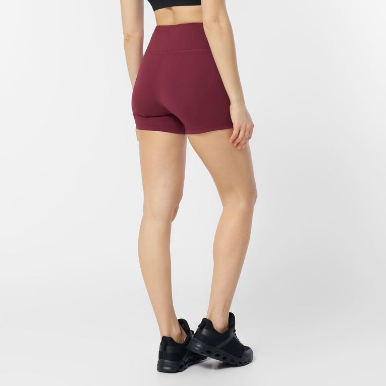 Active Intent Women's 4 Inch Bike Shorts, Red Dark, hi-res