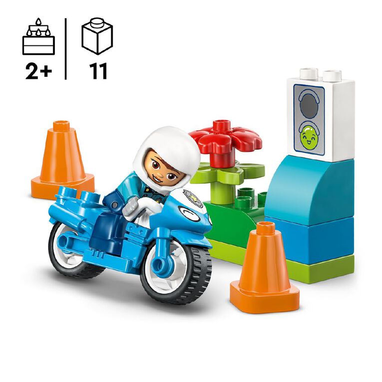 LEGO DUPLO Blue Police Motorcycle 10471, , hi-res
