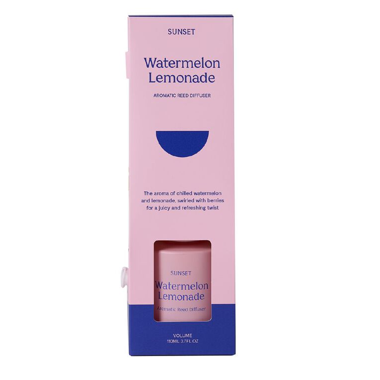 Living & Co Sunset Reed Diffuser 110ml Watermelon Lemonade, , hi-res