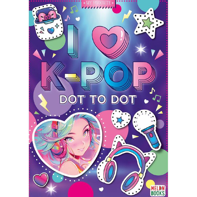 I Love K-Pop Dot To Dot, , hi-res