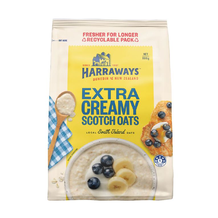 Harraways Extra Creamy Scotch Oats 800g