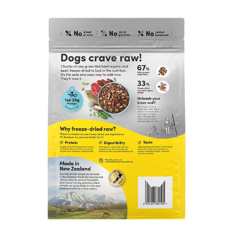 Animals Like Us RawMix33 with Grass Fed Beef Dog Food 1kg, , hi-res