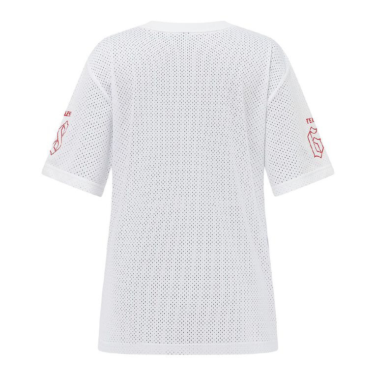 H&H Women's Short Sleeve Sports Tee, White, hi-res