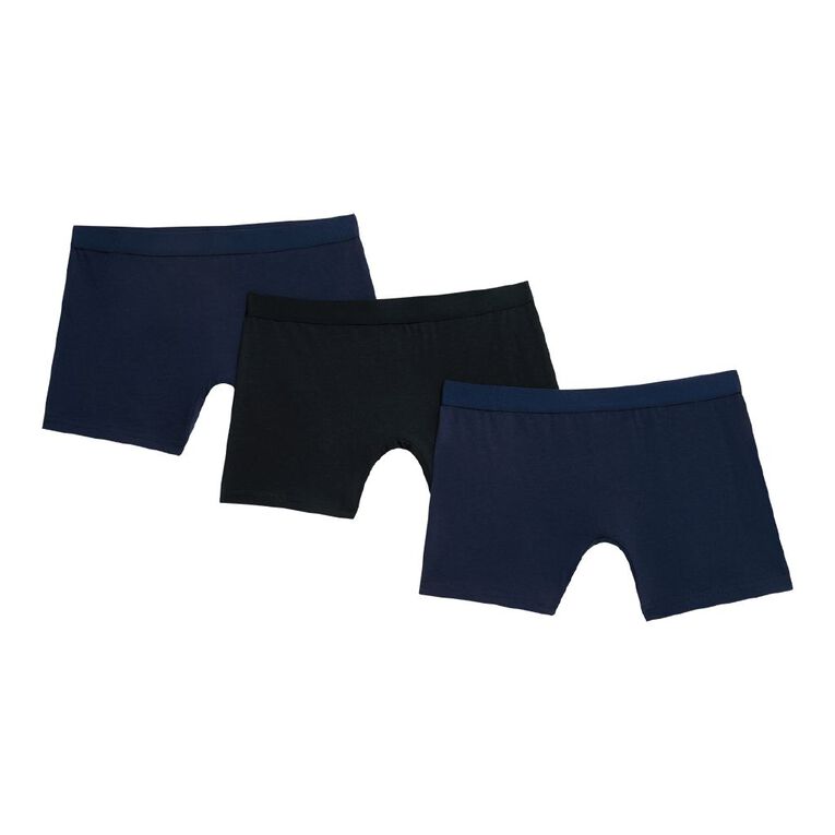 H&H Girls' Long length Shortie 3 Pack, Blue Dark, hi-res