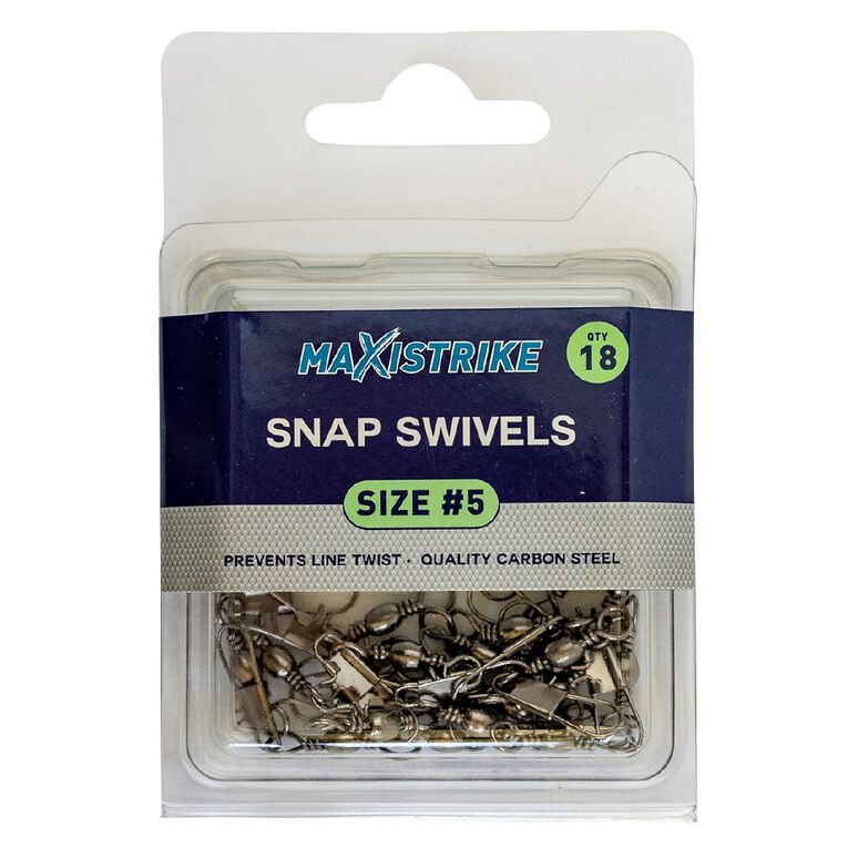 Maxistrike 5 Snap Swivels 18 Pack, , hi-res