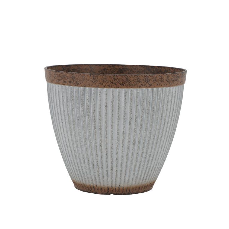 Kiwi Garden Corrugate Look Planter 43cm, , hi-res