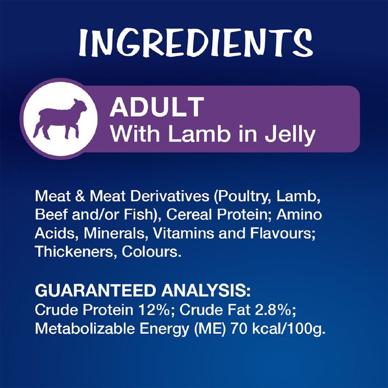 Oscar Adult Meat Menus Jelly Wet Cat Food Pouch 12 x 85g, , hi-res